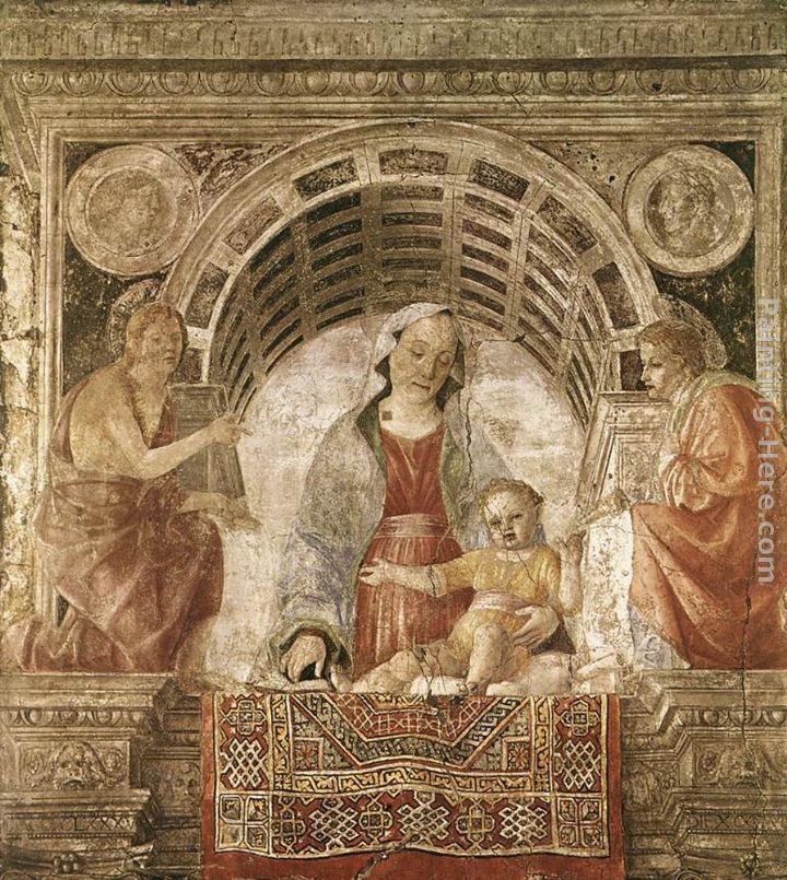 Vincenzo Foppa Madonna and Child with St John the Baptist and St John the Evangelist